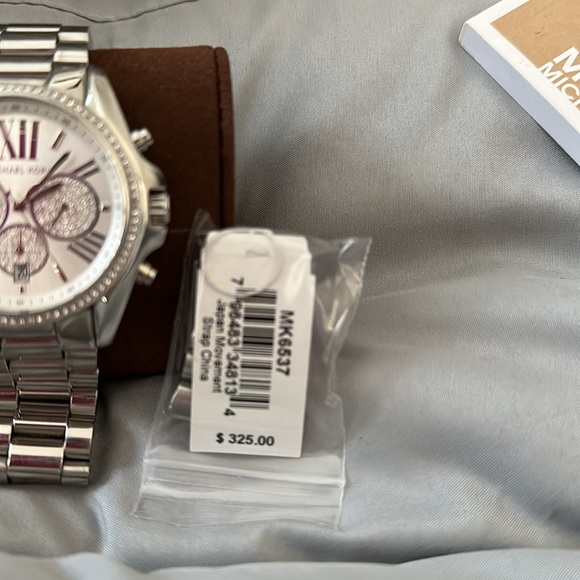 Brand new with tags Michael Kors silver watch. - Picture 3 of 3